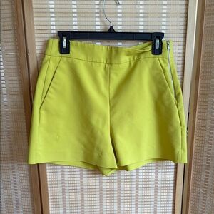 Zara Yellow High Waist Shorts
